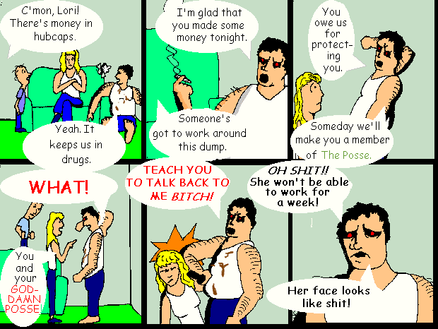 Bubba: the woman beater cartoon by Dirt and Jack Corbett