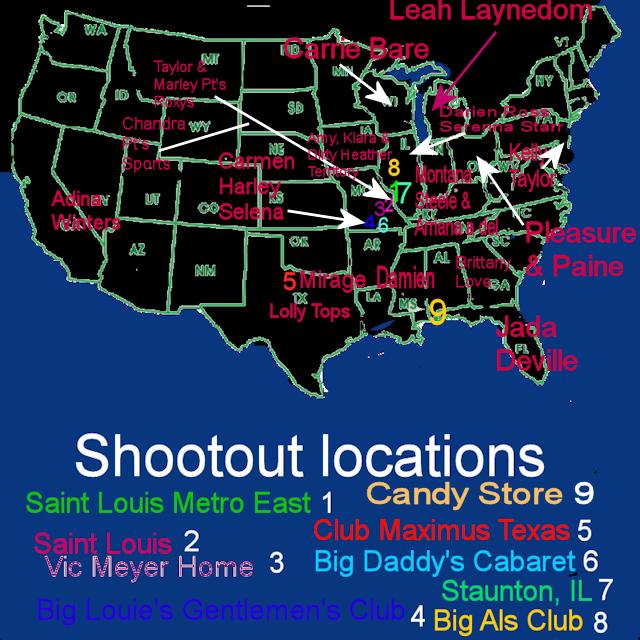 Where the models came from on the map
