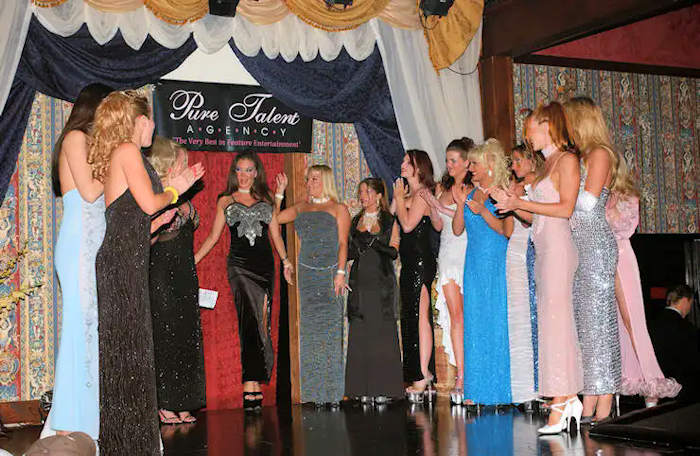 Pure Talent Agency professional adult entertainers during a feature showcase at Big Als