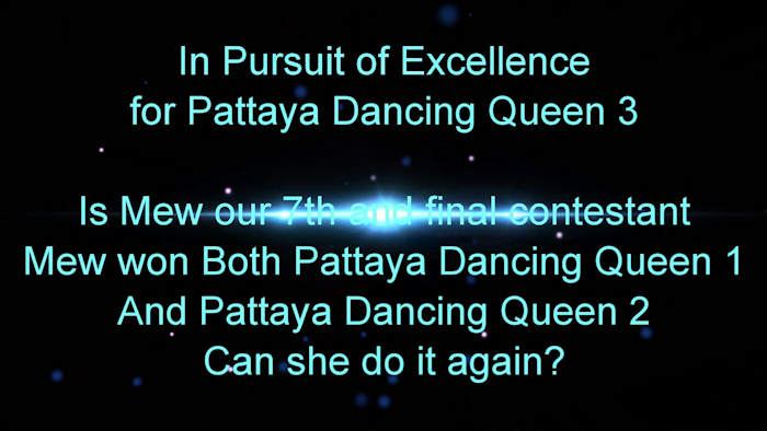 Video of Mew winning 20000 baht in the Pattaya Dancing Queen 3 