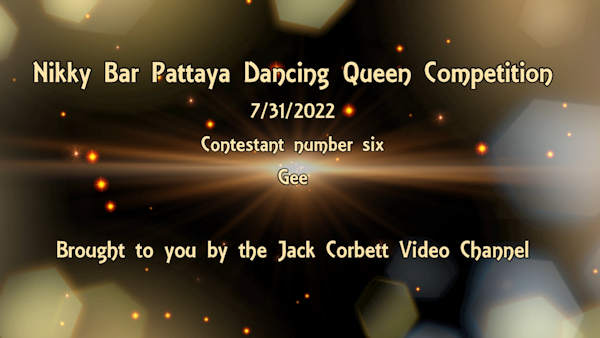 Gee contestant number 2 in  Pattaya Dancing Queen 2