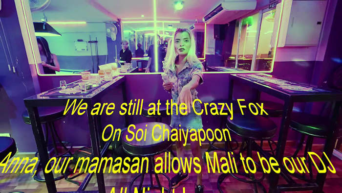 Crazy Fox DJ video of Mali dancing with the bar girls