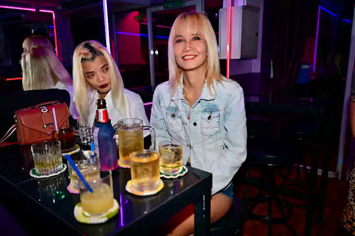 Mali and Mimi at the Crazy Fox