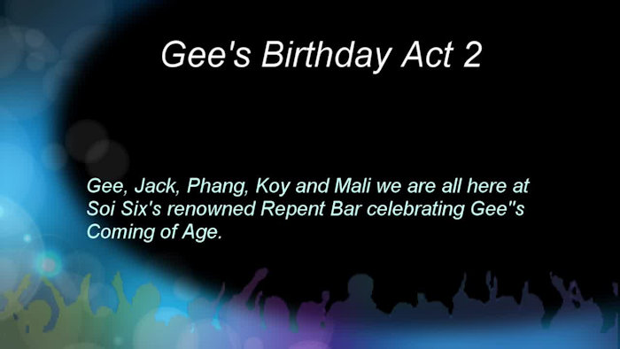 second video of Gee's birthday