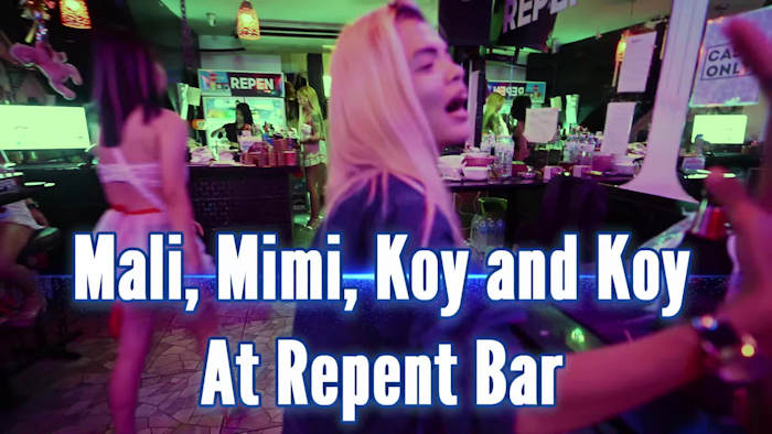 Video:  Phang, Mali, Koy and Mimi at Soi Six  Repent Bar