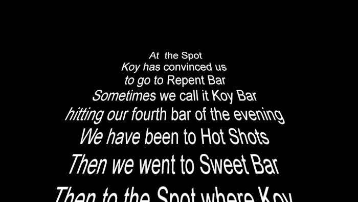 Video from the Spot Bar with Koy, Mali and Phang