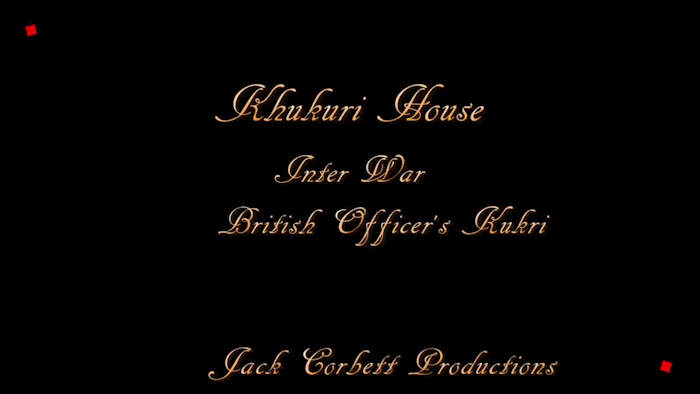 This is the Sensational Officers Kukri  video